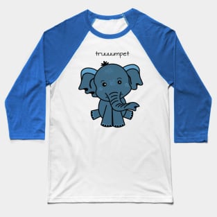 sweet funny Baby Elephant Cartoon Baseball T-Shirt